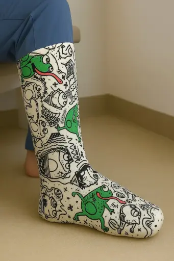 Leg cover doodles